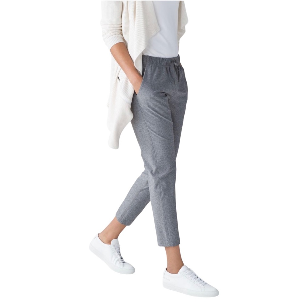 Lululemon Jet Crop Pant in Heathered Battleship